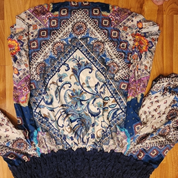 Hale Bob Boho Off Shoulder Size Small - Picture 4 of 6